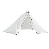 Maxbell Lightweight Camping Hiking Pyramid Tent Trekking Pole Net Canopy Gray White