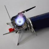 Maxbell Stainless Steel Mini Outdoor Camping Stove Gas Stoves with Piezo Ignition