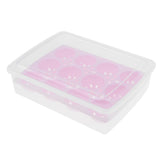 Maxbell Stackable Plastic Covered Egg Tray Holder, Storage Container and Organizer Pink