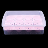 Maxbell Stackable Plastic Covered Egg Tray Holder, Storage Container and Organizer Pink