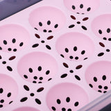 Maxbell Stackable Plastic Covered Egg Tray Holder, Storage Container and Organizer Pink
