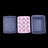 Maxbell Stackable Plastic Covered Egg Tray Holder, Storage Container and Organizer Pink