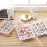 Maxbell Stackable Plastic Covered Egg Tray Holder, Storage Container and Organizer Pink