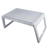 Maxbell Portable Folding Picnic Camping Desk Laptop Table Lazy Bed Desk gray