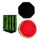 Maxbell Folding Ottoman Stool Storage Box Room Footstool Camping Chair Fishing Seat Watermelon