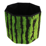 Maxbell Folding Ottoman Stool Storage Box Room Footstool Camping Chair Fishing Seat Watermelon
