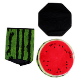 Maxbell Folding Ottoman Stool Storage Box Room Footstool Camping Chair Fishing Seat Watermelon