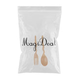 Maxbell Outdoor Wood Spoon Fork Set Camping Hiking Dinner Lunch Cutlery Tableware S