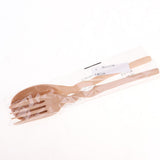 Maxbell Outdoor Wood Spoon Fork Set Camping Hiking Dinner Lunch Cutlery Tableware L
