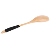 Maxbell Exquisite Creative Wooden Spoon Fork Travel Lunch Flatware Black Spoon