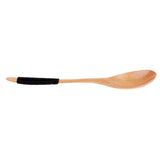Maxbell Exquisite Creative Wooden Spoon Fork Travel Lunch Flatware Black Spoon