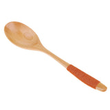 Maxbell Exquisite Creative Wooden Spoon Fork Travel Lunch Flatware Khaki Spoon