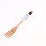 Maxbell Exquisite Creative Wooden Spoon Fork Travel Lunch Flatware Black Fork