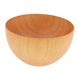 Maxbell Round Wooden Cereal Bowl Food Container Camping Dinner Lunch Tableware M