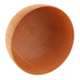 Maxbell Round Wooden Cereal Bowl Food Container Camping Dinner Lunch Tableware M