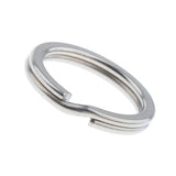 Maxbell Titanium Key Ring Pocket Tool Mini Split Keychain Circle Clip Silver 18mm