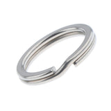 Maxbell Titanium Key Ring Pocket Tool Mini Split Keychain Circle Clip Silver 18mm