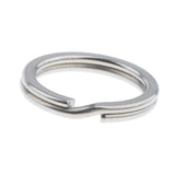Maxbell Titanium Key Ring Pocket Tool Mini Split Keychain Circle Clip Silver 18mm