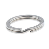 Maxbell Titanium Key Ring Pocket Tool Mini Split Keychain Circle Clip Silver 18mm