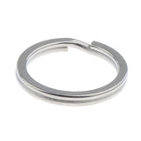 Maxbell Titanium Key Ring Pocket Tool Mini Split Keychain Circle Clip Silver 25mm