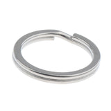 Maxbell Titanium Key Ring Pocket Tool Mini Split Keychain Circle Clip Silver 25mm