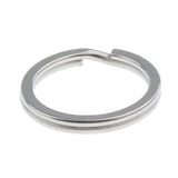 Maxbell Titanium Key Ring Pocket Tool Mini Split Keychain Circle Clip Silver 25mm