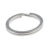 Maxbell Titanium Key Ring Pocket Tool Mini Split Keychain Circle Clip Silver 25mm