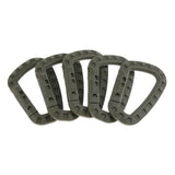 Maxbell 5Pcs Outdoor Carabiners Backpack Hook Snap Keychain D-Ring Buckle Army Green