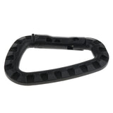 Maxbell 5Pcs Outdoor Carabiners Backpack Hook Snap Keychain D-Ring Buckle black