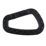 Maxbell 5Pcs Outdoor Carabiners Backpack Hook Snap Keychain D-Ring Buckle black