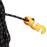 Maxbell 4 Pcs Reflective Camping Tent Guide Rope Guy Line Cord and Adjusters Black