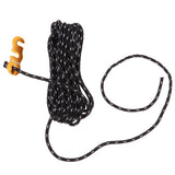 Maxbell 4 Pcs Reflective Camping Tent Guide Rope Guy Line Cord and Adjusters Black