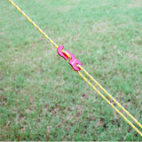 Maxbell 4 Pcs Reflective Camping Tent Guide Rope Guy Line Cord and Adjusters Black