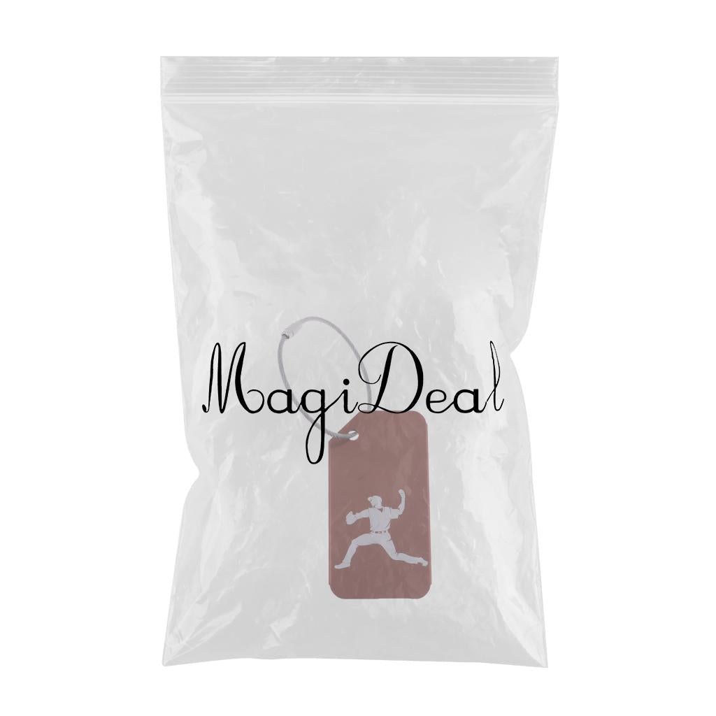 Maxbell Metal Luggage Tag Card Suitcase Identity Address Name Label baseball