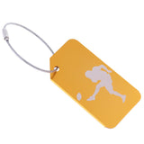 Maxbell Metal Luggage Tag Card Suitcase Identity Address Name Label football