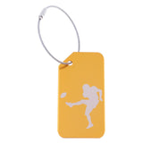 Maxbell Metal Luggage Tag Card Suitcase Identity Address Name Label football