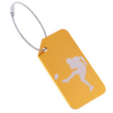 Maxbell Metal Luggage Tag Card Suitcase Identity Address Name Label football