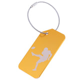 Maxbell Metal Luggage Tag Card Suitcase Identity Address Name Label football