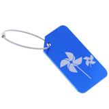 Maxbell Metal Luggage Tag Card Suitcase Identity Address Name Label windmill