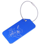 Maxbell Metal Luggage Tag Card Suitcase Identity Address Name Label Lotus