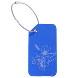 Maxbell Metal Luggage Tag Card Suitcase Identity Address Name Label Lotus