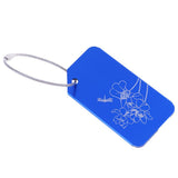 Maxbell Metal Luggage Tag Card Suitcase Identity Address Name Label Lotus