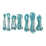 Maxbell Climbing Knotted Pre-sewn Eye-to-Eye Prusik Loop Cord Static Rope Blue 60cm