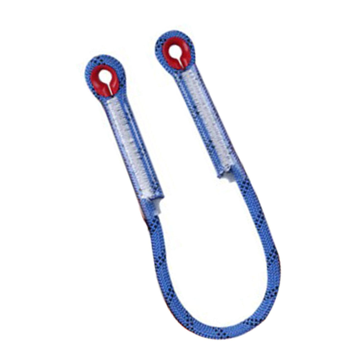 Maxbell Climbing Knotted Pre-sewn Eye-to-Eye Prusik Loop Cord Static Rope Blue 60cm