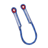 Maxbell Climbing Knotted Pre-sewn Eye-to-Eye Prusik Loop Cord Static Rope Blue 60cm