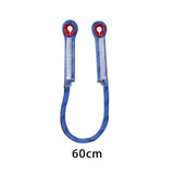 Maxbell Climbing Knotted Pre-sewn Eye-to-Eye Prusik Loop Cord Static Rope Blue 60cm