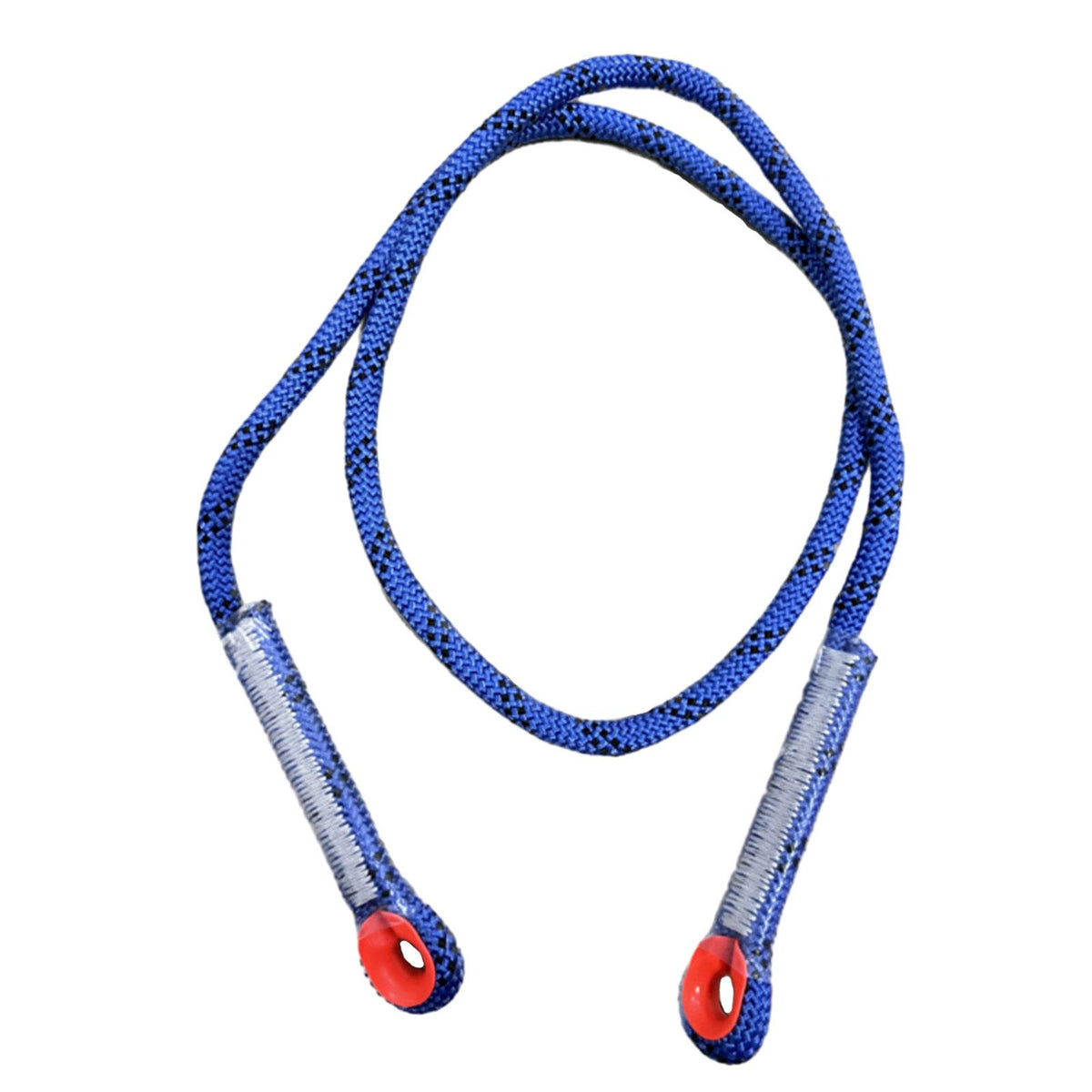 Maxbell Climbing Knotted Pre-sewn Eye-to-Eye Prusik Loop Cord Static Rope Blue 90cm