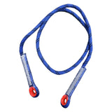 Maxbell Climbing Knotted Pre-sewn Eye-to-Eye Prusik Loop Cord Static Rope Blue 90cm