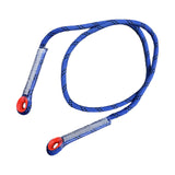Maxbell Climbing Knotted Pre-sewn Eye-to-Eye Prusik Loop Cord Static Rope Blue 90cm