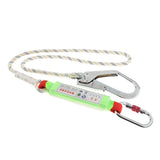 Maxbell 15KN Safety Lanyard Climbing Fall Protection Harness Belt Carabiner Rope B